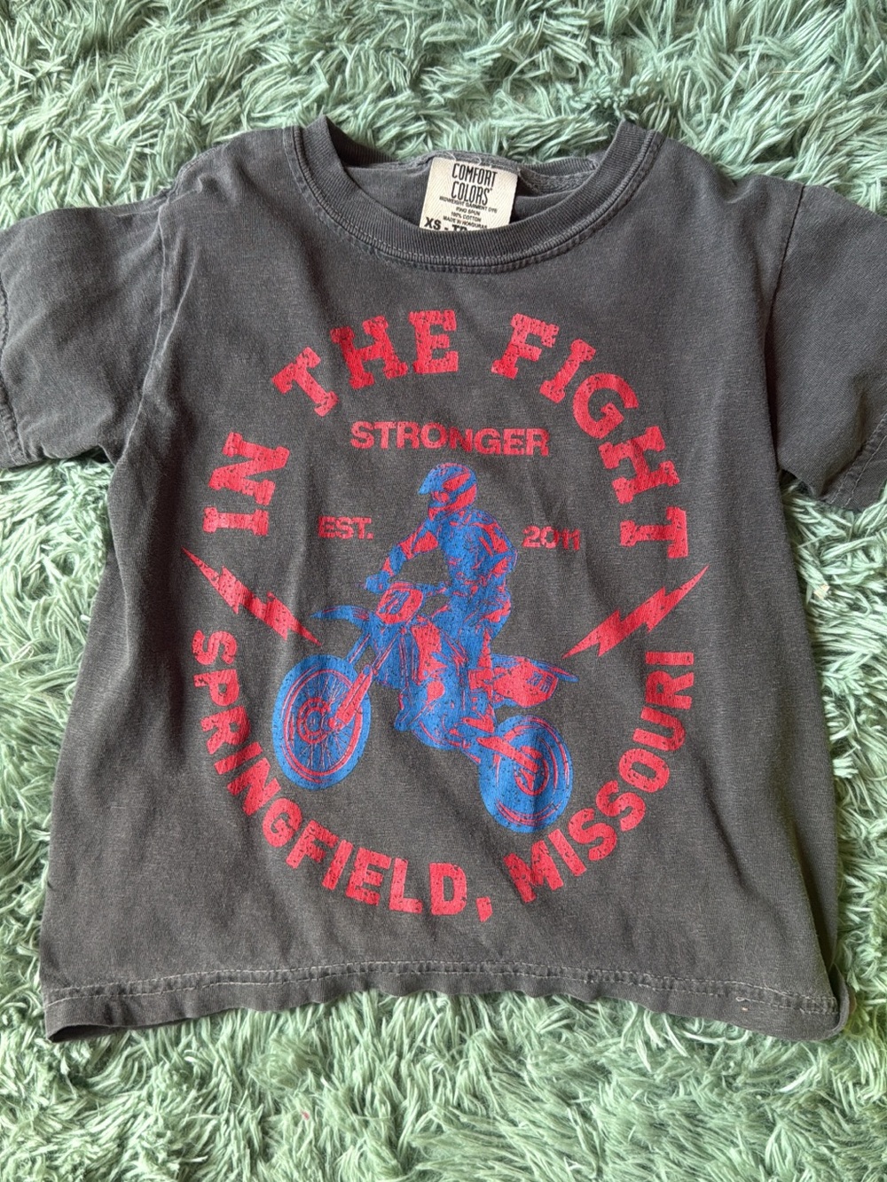 Comfort Colors Kids' Tee with Motorcycle - Stronger Men’s Conference Merch